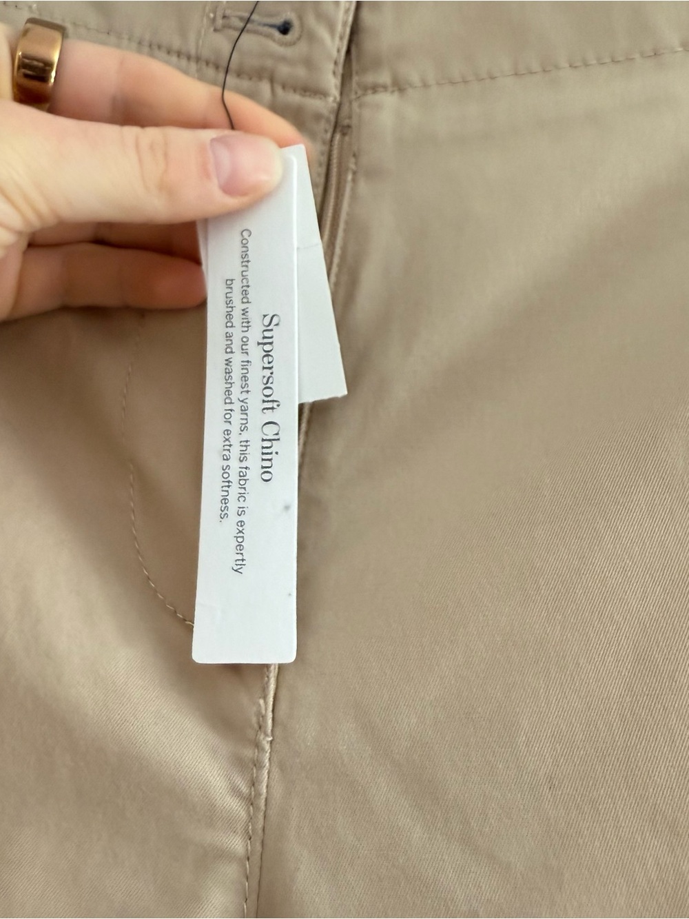 Talbots New England Chino Pants in Khaki Beige Sz 10 NWT Summer Office Business - Picture 10 of 11